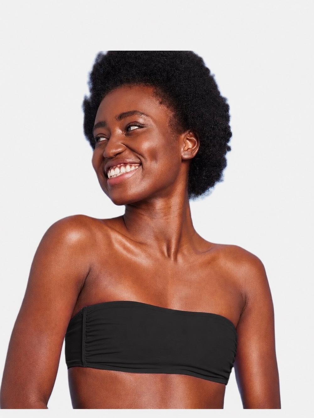Wild Fable Pull on Bandeau Bathing Suit Top